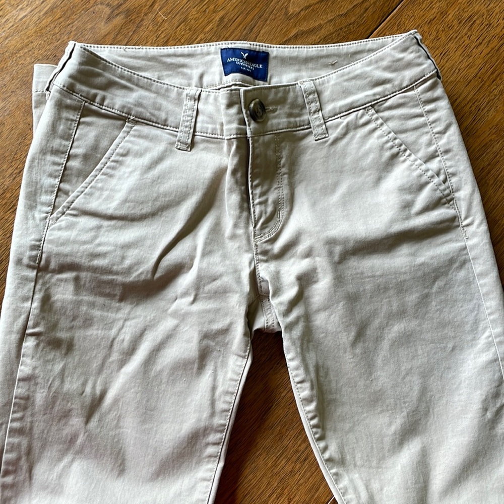 Women’s Khaki Pants American Eagle Boot Cut 4 Short